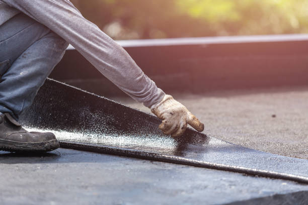 Professional Basement Waterproofing technician working in Washington, MI